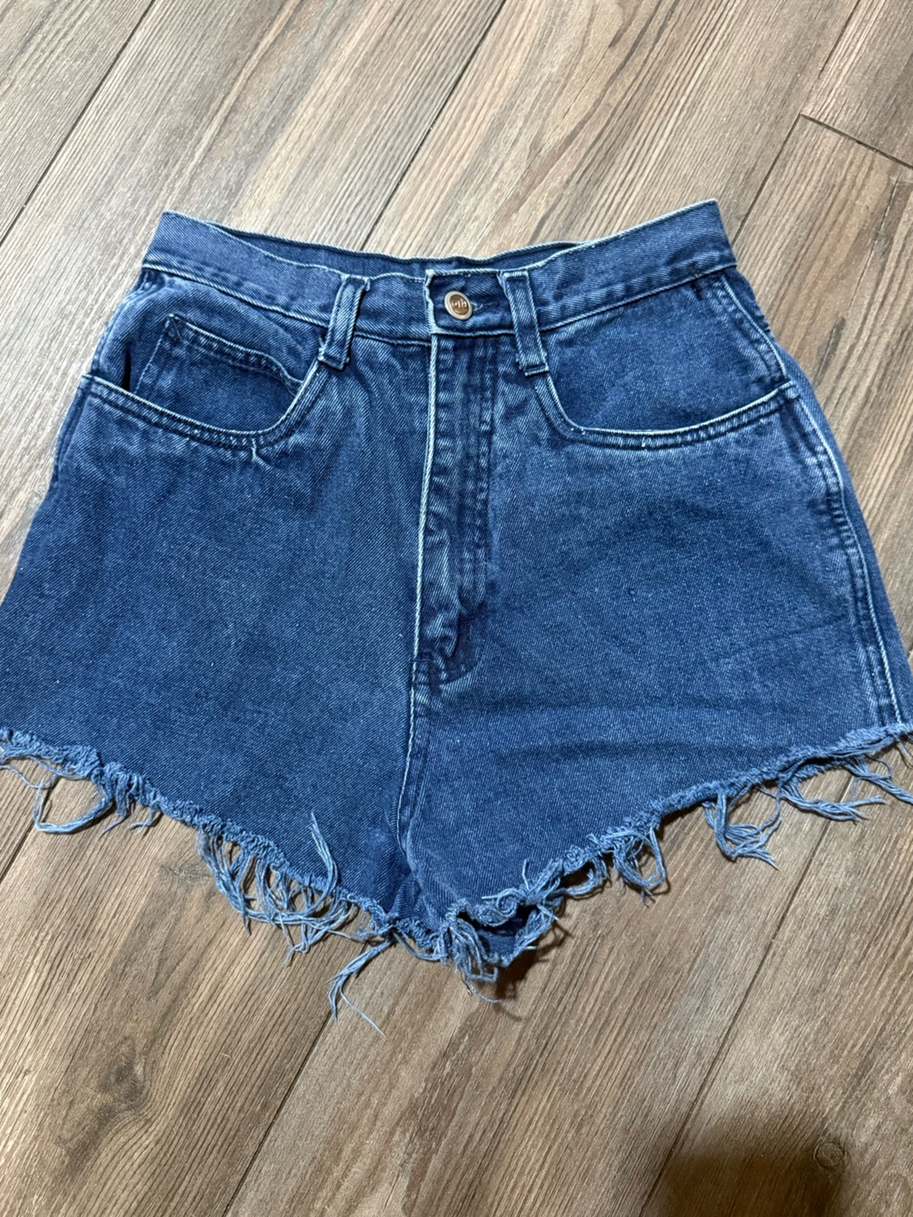 Rio by Stephen Mardon High Rise Denim Cutoff Shorts Size 25 Vintage 80s 90s